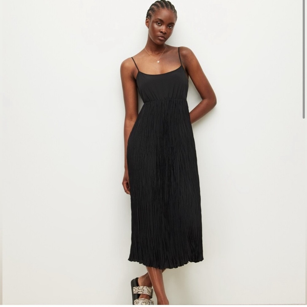 ALL SAINTS Laze Black Midi Dress